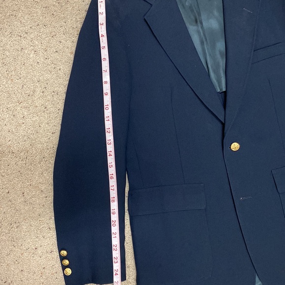 Vintage navy blue blazer - Picture 2 of 4